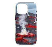 Icelandic Volcanic Plains Geothermal Steam Vent Landscape Case for iPhone 16 Pro