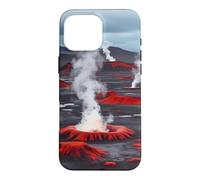 Icelandic Volcanic Plains Geothermal Steam Vent Landscape Case for iPhone 16 Pro Max