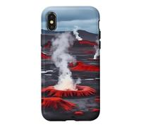 Icelandic Volcanic Plains Geothermal Steam Vent Landscape Case for iPhone X/XS