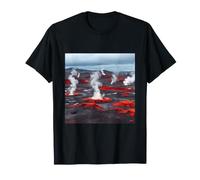 Icelandic Volcanic Plains Geothermal Steam Vent Landscape T-Shirt