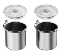 Iceman by Chefman 20-Oz. Stainless-Steel Ice Cream Pint Containers, 2-Pack