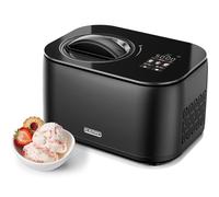 Iceman by Chefman Ice Cream Maker, No Pre-Freezing with Built-In Compressor, For Ice Cream, Froyo, Sorbet, Sherbet, Italian Ice, Frozen Yoghurt, Digital Display & 3 Presets, Two 600ml Inserts Included