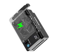 ICEMAN-E6 Camera Cooler for Canon R5/R6/90D/SX70, TEC Semiconductor Camera Cooling Fan with LED Display, Dual Power via LP-E6 or USB-C, Quiet Operation, Quick Lock Mount