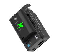 ICEMAN-E6 Camera Cooler + LP-E6P Battery Bundle, TEC Thermoelectric Cooling Fan with LED Display & Dual Power, USB-C Rechargeable 2600mAh Battery for Canon R5 R6 R7 R5C 90D etc.