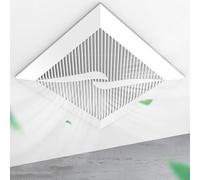 ICEMOB Exhaust Fan for Bathroom Ceiling,Quiet Ventilation Fan with Check Valve,Kitchen Extractor Fan 220M³/H,for Restroom,Home,Office,ABS Flame Retardant Panel,8 inches