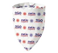 ICEMOOD 250th Anniversary Dog Bandana, American Flag Triangle Scarf, Adjustable Snap Button Patriotic Neckwear for Giant Breeds 75lbs+