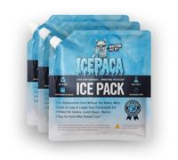 Icepaca Ice Pack for Coolers, High Performance, Reusable Long-Lasting Cold Pack for Lunch Bags, Camping, Travel & Marine Use - Non-Toxic, Leakproof, No Watery Mess, Ice Alternative, Small Size