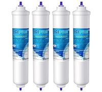 ICEPURE Refrigerator Water Filter Compatible with Samsung DA29-10105J, DA29-10105J HAFEX/EXP, DA99-02131B, WSF-100, EF9603, HAIER LG Inline Refrigerator,4pieces