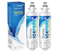 IcePure RFC1200A Water Filter Cartridge Compatible with LG LT700P (2 Pack)