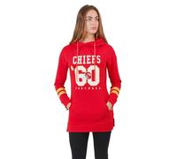Icer Brands Ultra Game NFL Womens Soft French Terry Tunic Hoodie Pullover Sweatshirt