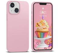 IceSword iPhone 13 Case Lovely Pink (2021), Liquid Silicone Slim Protective, Shockproof Phone Case Cover, Soft Anti-Scratch Microfiber Lining, Matte Pastel Baby Pink Cute, 6.1 inch iP13- Lovely Pink