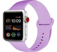IceSword Sport Band for Apple Watch Band 41mm 40mm 38mm, Soft Silicone Strap with Classic Clasp for iWatch Series SE 8 7 6 5 4 3 2 1 for Women Men 38/40/41mm,Purple