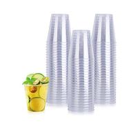 Iceten 100 1.5oz Small Clear Durable Plastic Shot Glasses, Multi Use Sampling Cups