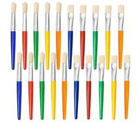 Icetop Large Paint Brushes, 20 Round Flat Toddler Paint Brushes