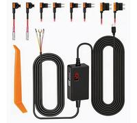 Icetop Upgraded Dash Cam Hardwire Kit, Versatile Car Dash Cam Hardwire Kit for Universal Models 8 Fuse Tap Connectors 3M Type-C Cable 12V-24V to 5V/2.5A Adapter for 24-Hour Parking Surveillance