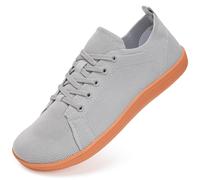 IceUnicorn Barefoot Shoes Wide Mens Womens Walking Shoes(White, 5UK)