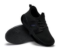 IceUnicorn Girls' Trainers, Children's Indoor Shoes, Sports Shoes, Slip-On Trainers for Teenagers, black, 12.5 UK Child
