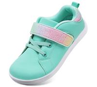 IceUnicorn Kids Barefoot Shoes Wide Boys Girls Trainers Minimalist Trail Running School Sneaker(Mint Green, 7.5 UK Child Wide)