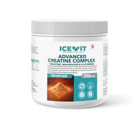 ICEVIT Advanced Creatine Complex Powder 500g (Approx 71 Servings) - 5g Creatine Monohydrate per Serving with Magnesium + Vitamins B6 & B12 - Micronised 200 Mesh - Raspberry & Blueberry Flavour - Vegan