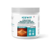 ICEVIT Creatine Monohydrate Powder 500g - 200 Mesh Micronised Creatine - High Purity Food Supplement - Suitable for Vegans - UK Made - 750ml Tub