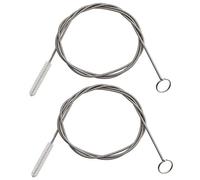 ICEYLI 2 Pack 60 Inch Long Flexible Tube Cleaning Brush, Stainless Steel and Nylon Bristles, Suitable for Home Kitchen, Fish Tank, Water Pump Accessories, and More