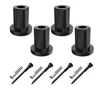 Iceyon 4 Pcs Sliding Barn Door Wall Spacer Replacement Carbon Steel with Screws for Sliding Barn Door Hardware Connecting kit Device Metal Steel Track to Wall (30mmx50mm)