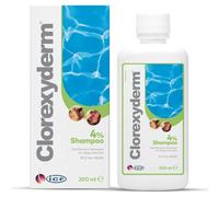 ICF | Clorexyderm 4% Dog Shampoo for Itchy Skin Relief | Anti Itch + Antifungal + Antibacterial Shampoo for Pets with Sensitive Skin 200ml