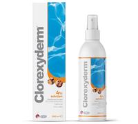 ICF | Clorexyderm 4% Solution Spray for Dogs & Cats | Vet-Recommended No-Rinse Skin Cleanser & Conditioner, 200ml