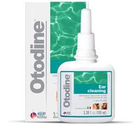 ICF Otodine Cat & Dog Ear Cleaner Solution Dog Ear Drops to Stop Wax Build Up Head Shaking Discomfort Ear Odour & Scratching 100ml
