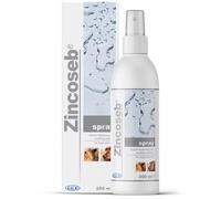 Zincoseb Dog & Cat Skin Spray, No-Rinse Leave-On for Dry Flaky Skin, 200 ml