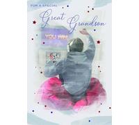 ICG Birthday Card for Great Grandson - 'You Win' Gaming Design - Premium Special Great Grandson Birthday Greeting Card with Envelope
