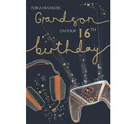 ICG Fantastic Grandson On Your 16th Birthday Card - Age 16 Gaming Headphones