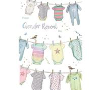 ICG Happy Gender Reveal Day Card - Baby Grows On Washing Line