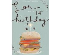 ICG Wonderful Son On Your 14th Birthday Card - Age 13 Burger