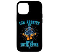Ich arbeite am besten unter Druck Tech Diver Deep Dive Humor Case for iPhone 12/12 Pro