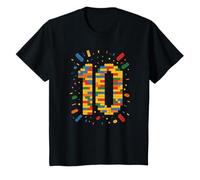 Ich bin 10 Building Blocks 10th Birthday T-Shirt