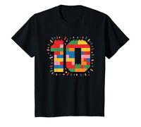 Ich bin 10 Building Blocks 10th Birthday T-Shirt
