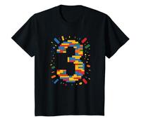 Ich bin 3 Building Blocks Birthday Clamping Blocks 3rd Birthday T-Shirt