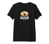 Ich Bin EIN Berliner Speech Jelly Donut Wall Cold War Coffee Premium T-Shirt