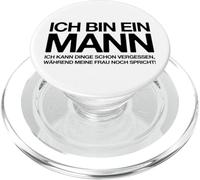 Ich Bin Ein Mann (Funny German Husband Saying) PopSockets PopGrip for MagSafe