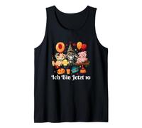 Ich Bin Jetzt 10 Farmer Cute Animals Farm Birthday Tank Top