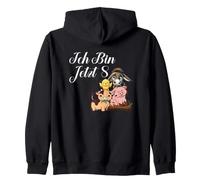 Ich Bin Jetzt 8 Farmer Cute Animals Farm Birthday Zip Hoodie