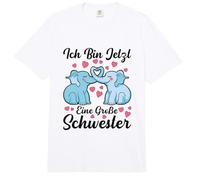 Ich Bin Jetzt Eine Große Schwester Brother Sister Elephant Comfort Colors Adult Heavyweight T-Shirt