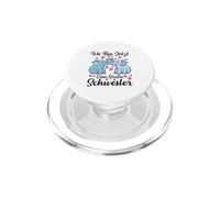 Ich Bin Jetzt Eine Große Schwester Brother Sister Elephant PopSockets PopGrip for MagSafe