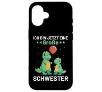Ich Bin Jetzt Eine Große Schwester Dinosaurs Dinosaur Case for iPhone 16