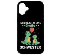 Ich Bin Jetzt Eine Große Schwester Dinosaurs Dinosaur Case for iPhone 16 Plus