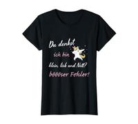 Ich bin Klein, Lieb und nett Unicorn Gift Saying - Ladies T-Shirt