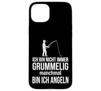 Ich bin nicht immer grummelig manchmal bin ich angeln Case for iPhone 15 Plus