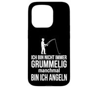 Ich bin nicht immer grummelig manchmal bin ich angeln Case for iPhone 15 Pro