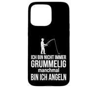 Ich bin nicht immer grummelig manchmal bin ich angeln Case for iPhone 15 Pro Max